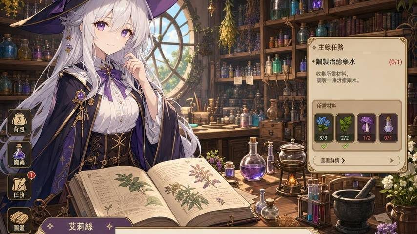 魔女秘药 记录本 玩法截图 1