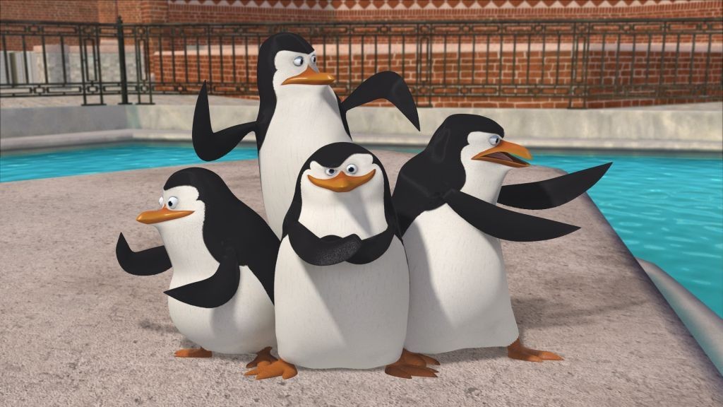 os Pingüinos de Madagascar
